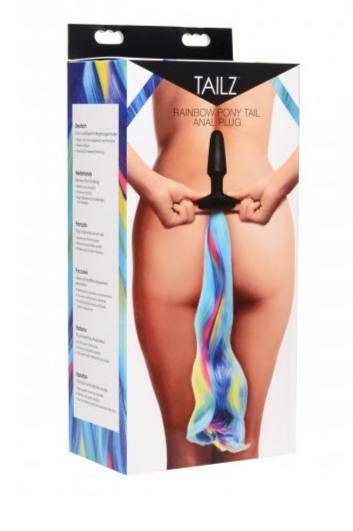 COLA PONI PLUG ARCOIRIS SILICONA