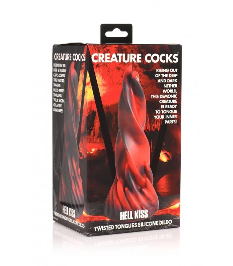 DILDO SILICONA HELL KISS TWISTED TONGUES