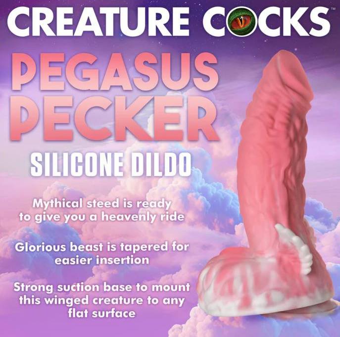 DILDO SILICONA PEGASUS PECKER WINGED