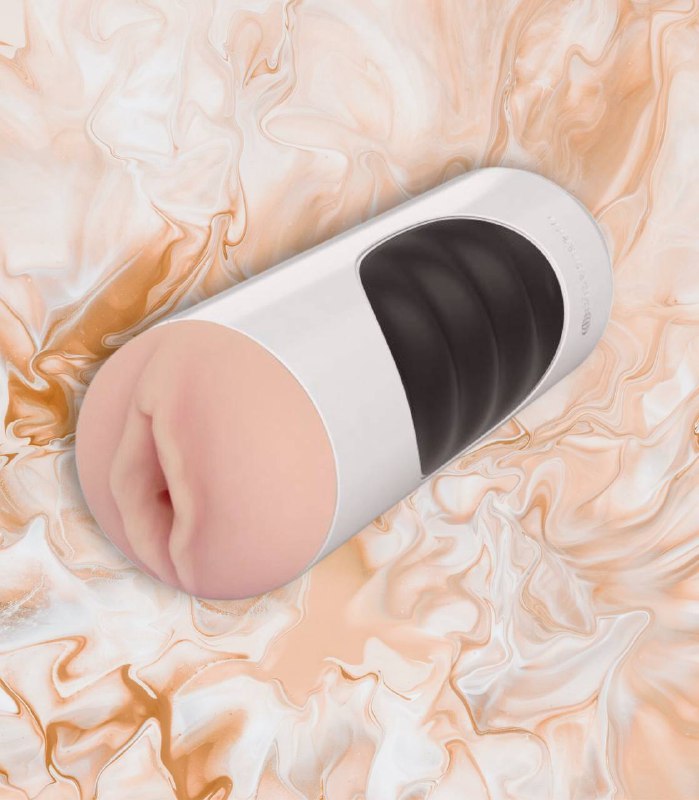 MEGA GRIP VIBRATING STROKER PUSSY WHITE/BLACK/LIGHT