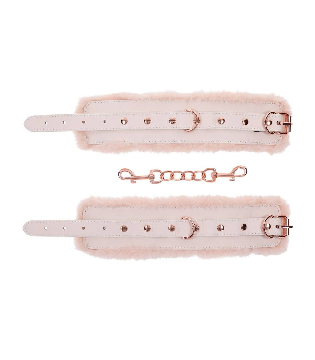 PEACHES ‘N CREAM 🍑 FUR HANDCUFFS