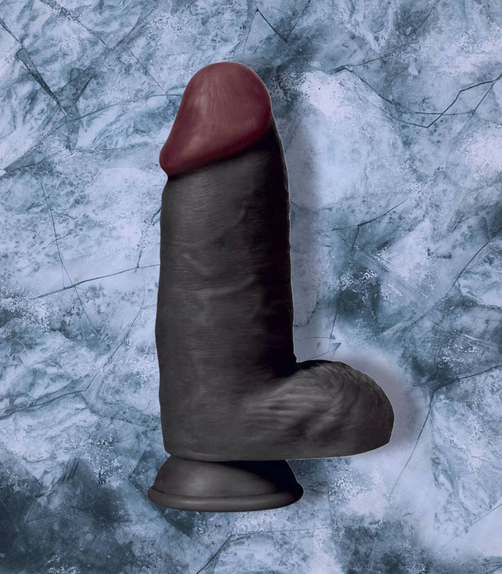 PENE REALISTA NEGRO COLOSSUS 26 CM