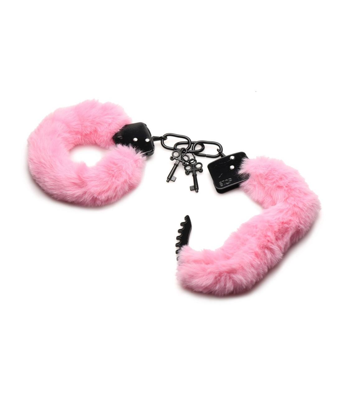 PINK & BLACK HANDCUFFS