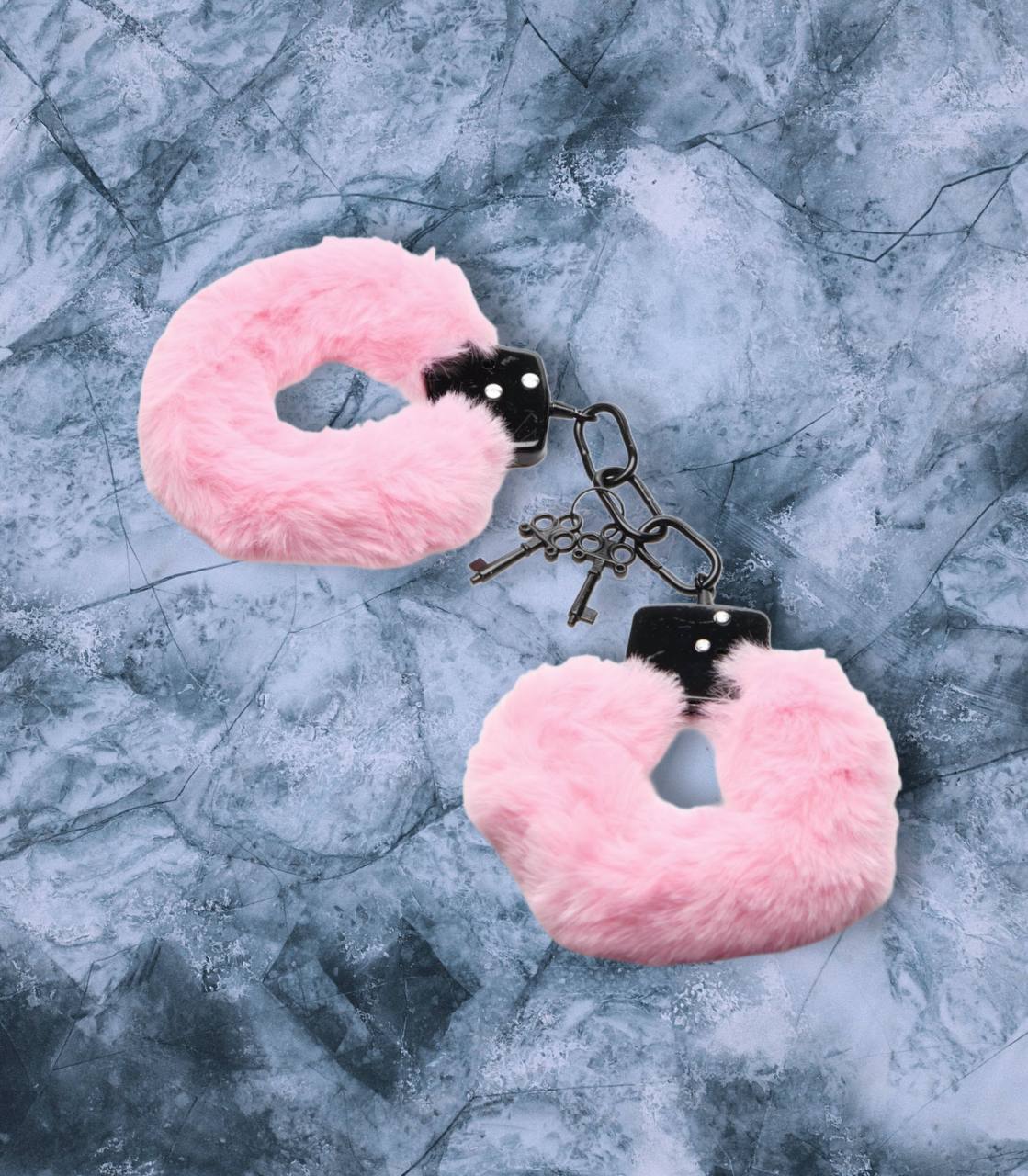 PINK & BLACK HANDCUFFS