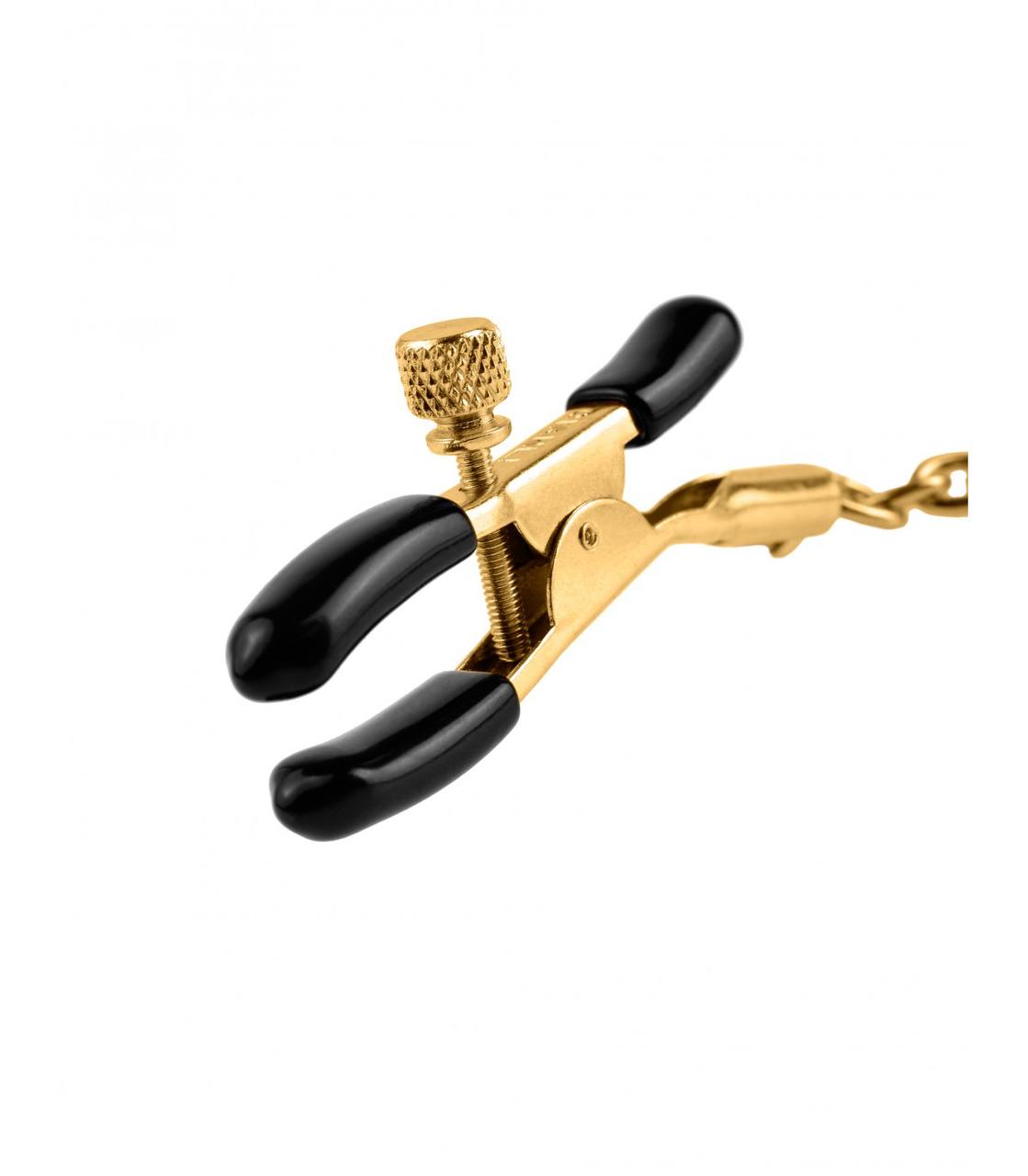 PINZAS PARA PEZONES ORO Y NEGRO
