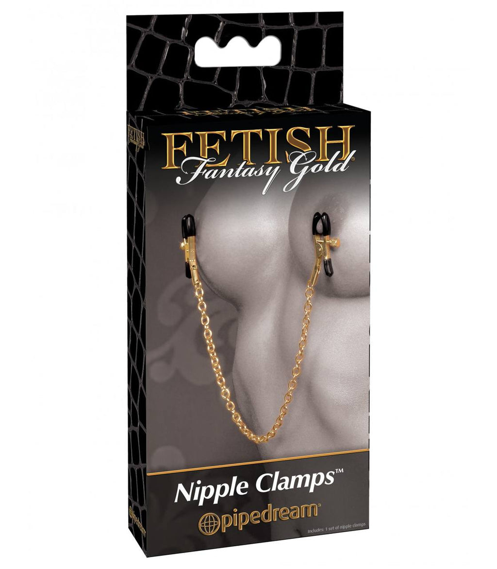 PINZAS PARA PEZONES ORO Y NEGRO